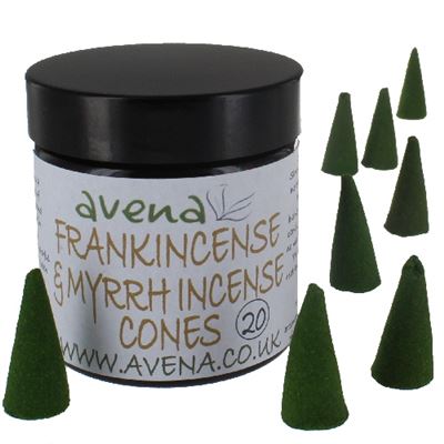 Frankincense and Myrrh Avena Large Incense Cones 20